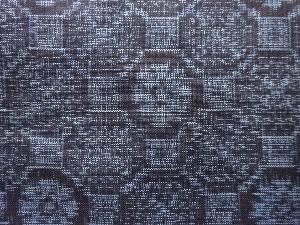 アンティーク　蜀江模様織り出し本場村山泥大島紬着物